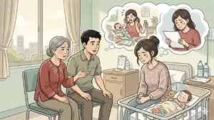 Chồng mắng tôi 'làm mẹ kiểu gì mà không khóc khi con ốm'