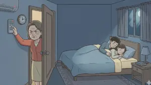 Nửa đêm, mẹ chồng lén vào phòng chúng tôi tắt điều hòa